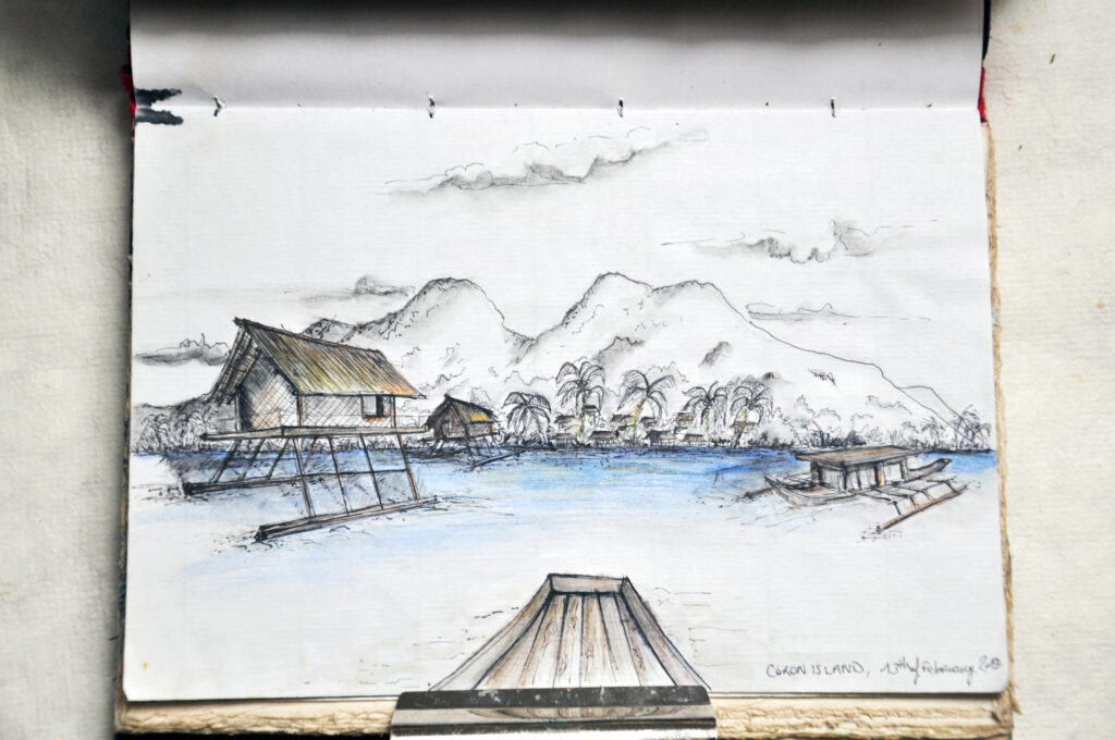 Cabane flottante des Philippines, Palawan