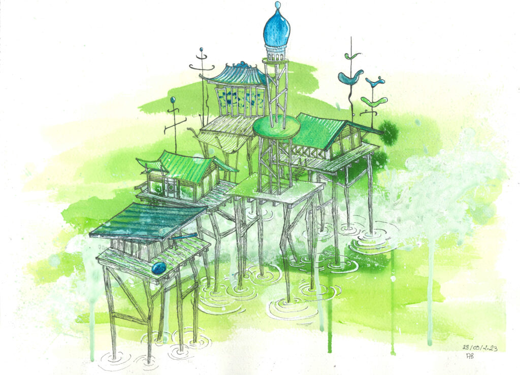 The Green Cluster, des cabanes imaginaires connectées entre elles