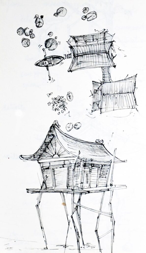 Cabane sur pilotis