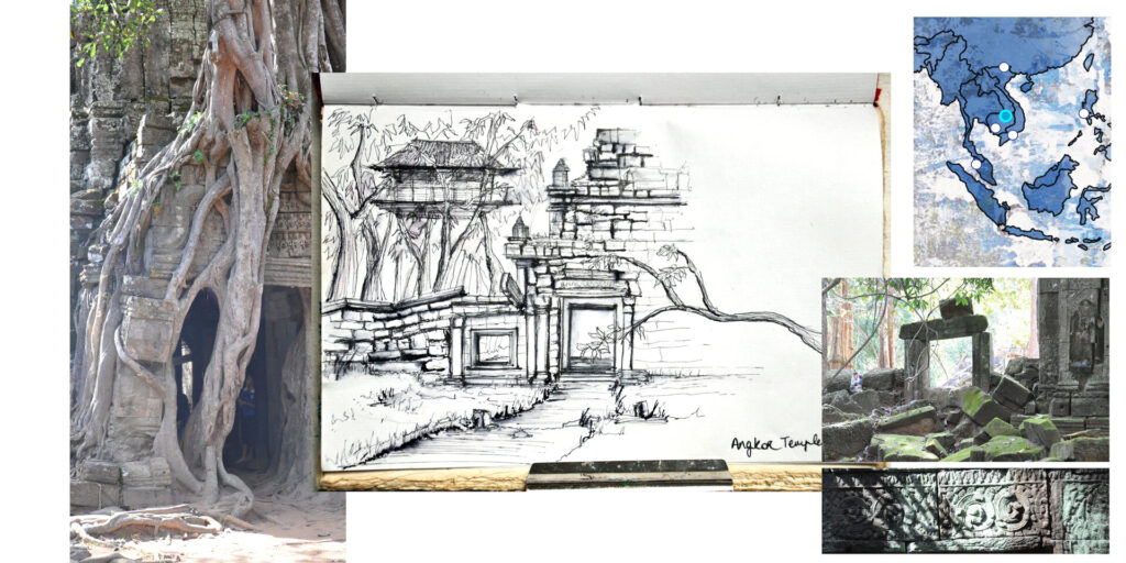 Cabane aux temples d'Angkor, Cambodge